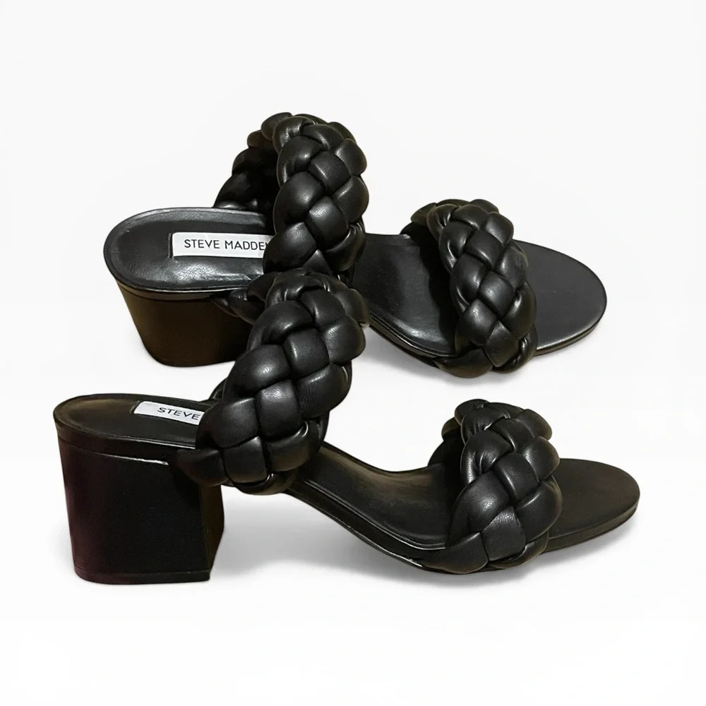 Steve Madden Ideals Sandals, Black,‎ Size 8.5, NWOT